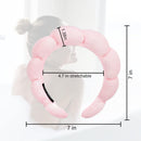 Axooms Soft Terry-Cloth Spa Headband for Face Washing, Makeup, and Skincare, Non-Slip Puffy Hair Band