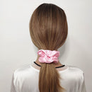 Axooms 6-Piece Satin Silk Scrunchie Set, Soft Ponytail Holders for Women and Girls, 4.3-Inch Pink Hair Ties