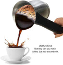 Axooms 600W Electric Turkish Coffee Maker with 600ml Stainless Steel Pot – Multifunctional for Espresso, Tea & Milk, Anti-Burn Comfortable Handle