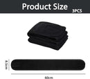 Axooms 3 Pack Spa Facial Headband Makeup Hair Band Women Skincare Adjustable Microfibre Headband for Washing Face Sports Yoga Black