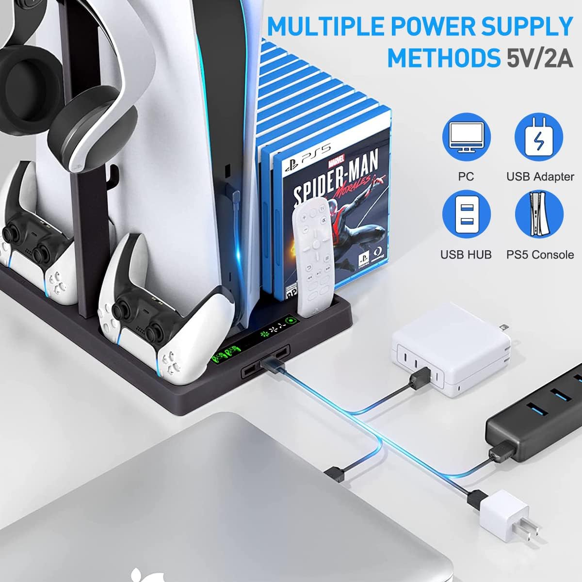 Vertical Cooling Stand for PS5 Digital Edition