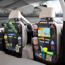 Axooms Waterproof Car Back-Seat Organizer for Kids, Touchscreen iPad and Tablet Holder with 9 Pockets