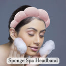 Axooms Soft Terry-Cloth Spa Headband for Face Washing, Makeup, and Skincare, Non-Slip Puffy Hair Band