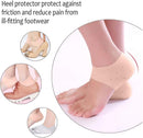 Axooms Silicone Gel Heel Pad Socks – Pain Relief & Heel Support, 1 Pair (Beige, Free Size)