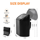Axooms Car Trash Can, Small Car Garbage Bin with Lid and 30 Trash Bags, Organizer Container for Car, Office, Bedroom, and Home