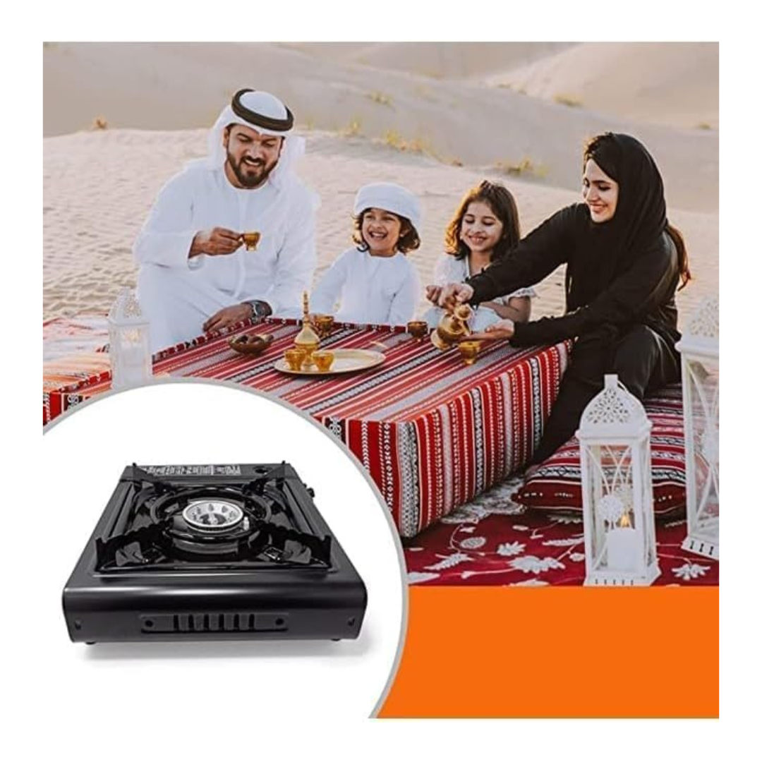Axooms Portable Gas Stove – 3000W Stainless Single Burner with Case