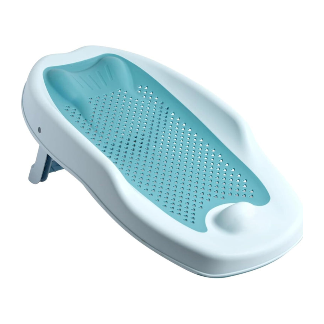 Axooms Foldable Baby Bath Seat – Non-Slip Infant Bath Support, Soft Mesh & Quick-Dry | Portable, Ergonomic (0–12 Months)