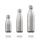 500 ml Stainless Steel Insulated Water Bottle – Leak-Proof, Double-Wall Vacuum Flask (Hot & Cold), BPA-Free, Travel-Ready – Black