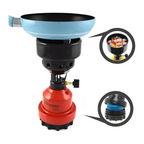 Axooms Portable Hookah Camping Stove – 190g Gas Cartridge Charcoal Burner (Red)