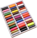 Axooms 39 Multicolor Pure Polyester Thread Spools for Hand & Sewing Machine, 200 Yards Each Spool Set, Sewing Threads, Sewing Cones, DIY Sewing Supplies