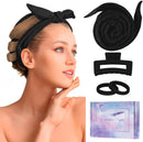 Axooms Heatless Curling Rod Headband with Hair Clips and Scrunchies