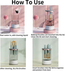 Axooms Plug-In Electric Makeup Brush Cleaner, Automatic Rotating Cosmetic Brush Cleaning Machine for All Brush Sizes