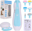 Axooms Baby Nail Trimmer with LED Light, Electric Nail Cutter for Newborns 0–6 Months, Multiple Filing Heads, Newborn Care Kit, Pack of 1