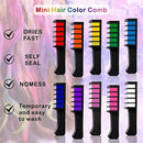 Axooms 10-Piece Temporary Bright Hair Chalk Set, Shimmering Washable Colored Hair Chalk Combs, Birthday Gift for Girls, Children's Hair Coloring Parties and Costume Parties