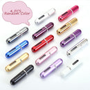Axooms 4-Pack Refillable 5 ml Perfume Atomizer Spray Bottles with Zippered Pouch, Travel-Size, Assorted Colors