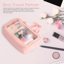 Axooms Clear Travel Makeup Bag Set, 3 Pieces, Pink
