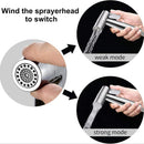 Axooms Handheld Toilet Bidet Sprayer, Dual-Mode Jet and Soft Spray Stainless Steel Baby Diaper Sprayer, Side Sprayer Head Only