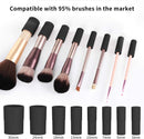 Axooms Automatic Makeup Brush Cleaner and Dryer, Electric Brush Cleaning Machine with 8 Rubber Collars