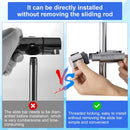 Axooms Shower Head Holder Universal Adjustable Shower Holder Bracket , Shower Head Holder Replacement Fits 18-25mm Round Shower Pole, ABS and Chrome-Plated, Silver