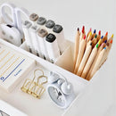 Axooms Desktop Makeup & Stationery Organizer with Drawer - White