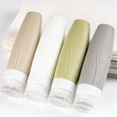 Axooms 4-Piece Silicone Travel Bottle Set, Leakproof TSA-Approved Toiletry Containers