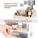 Axooms Vanity Makeup Organizer with 3 Drawers, Large-Capacity Cosmetics Display Case for Skincare, Lipstick, Jewelry & Nail Care