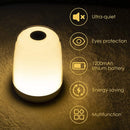 Axooms Rechargeable LED Touch Bedside Table Lamp, USB Night Light with 3 Warm Brightness Levels, 5 Colors and Gradient Mode for Bedroom, Nursery, Living Room and Camping