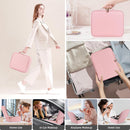 Axooms Travel Makeup Case with LED Mirror, 3 Light Modes, Adjustable Brightness and Removable Dividers