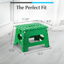 Handy Laundry Folding Step Stool 9 Inch, Black, Non-Slip Holds 300 lbs | 9 Inch, Black, Foldable Collapsible Step Stool, Non-Slip, Holds 300 lbs, Kitchen Bathroom Bedroom, Adults