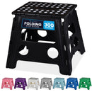 Handy Laundry Folding Step Stool 9 Inch, Black, Non-Slip Holds 300 lbs | 9 Inch, Black, Foldable Collapsible Step Stool, Non-Slip, Holds 300 lbs, Kitchen Bathroom Bedroom, Adults