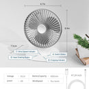 Axooms 4000mAh Double-Ended Spray Fan, Cool Air, 3 New Speeds 2025, USB-C Rechargeable with LED Light Cooler, Touch & Remote Control, 280ml Water Tank, Ice Fill (White)