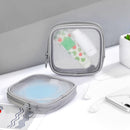 Axooms 4-Piece Mesh Makeup Bag Set, Clear Travel Cosmetic Bags with Zippers, Small Toiletry Pouches in Multiple Sizes