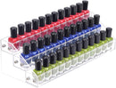 Axooms 3-Tier Acrylic Display Stand, Nail Polish and Essential Oil Organizer for 36–56 Bottles, Clear