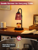 Candle Warmer Lamp with Timer Home Decor Birthday Gifts for Women | Dimmable Candle Warmer for Jar Candles, Height Adjustable Wax Melts Warmer,Room Decor House Warming Gifts New