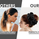 Axooms Oversized Satin Scrunchies, 6 Pieces, 7.2-Inch No-Crease Hair Ties for Women and Girls