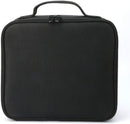 Axooms Portable Travel Makeup Bag with Adjustable Dividers for Cosmetics, Brushes, Toiletries, Jewelry, and Accessories, Black, BK14-WAA-2