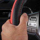 Axooms Leather Steering Wheel Protection Cover , Non-Slip and Breathable Microfiber Protective Cover, Universal Fit for Most Cars (Beige)