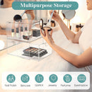 Axooms Stackable Makeup Storage Organizer, 4-Piece Clear Acrylic Storage Drawers with Handles for Vanity, Under-Sink, Kitchen Cabinets & Pantry