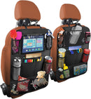 Axooms 2-Pack Rear-Seat Car Organizer with Touchscreen Tablet Holder and 9 Pockets