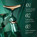 Axooms 3-in-1 Anti-Wrinkle Face, Neck, and Eye Massager, Vibrating Skin-Care Tool with Three Heads