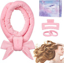 Axooms Heatless Curling Rod Headband with Hair Clips and Scrunchies