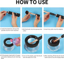 Axooms Automatic Makeup Brush Cleaner and Dryer, Electric Brush Cleaning Machine with 8 Rubber Collars