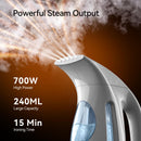 HiLIFE Steamer for Clothes, Portable Handheld Clothing Steamer, 240ml Big Capacity, 700W, Strong Power, Fabric Quick Wrinkle Remover with Brush for Home, Office(ONLY 120V) -Blue