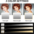 Axooms Travel Makeup Case with LED Mirror, 3 Light Modes, Adjustable Brightness and Removable Dividers
