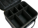 Axooms Cosmetics Storage Bag with Adjustable Compartments, Black, 25 × 22 × 9 cm