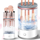 Axooms Electric Makeup Brush Cleaner Machine, USB Portable Make up Brush Cleaner for All Size Makeup Brush Multi Functional Tool for Automatic Cleaning, Drying, and Storage Great Gift for Women