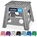 Handy Laundry Folding Step Stool 9 Inch, Black, Non-Slip Holds 300 lbs | 9 Inch, Black, Foldable Collapsible Step Stool, Non-Slip, Holds 300 lbs, Kitchen Bathroom Bedroom, Adults