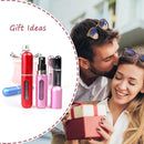 Axooms 4-Pack Refillable 5 ml Perfume Atomizer Spray Bottles with Zippered Pouch, Travel-Size, Assorted Colors