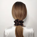 Axooms 6-Piece Satin Silk Scrunchie Set, Soft Ponytail Holders for Women and Girls, 4.3-Inch Pink Hair Ties