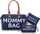 Axooms Mom's Hospital Bag, Labor and Delivery Bag, Diaper Bag, 3-Piece Set, 15.7 x 8 x 10.6 Inches, Navy Blue Nylon